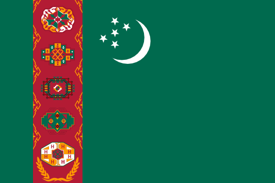 Drapeau Turkménistan